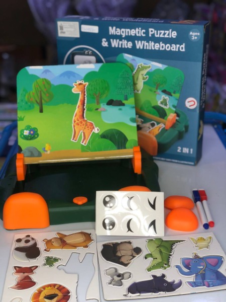 سبورة وبازل حيوانات 2×1