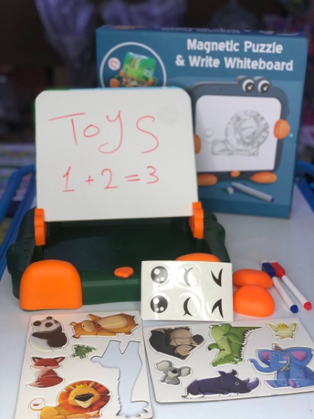 سبورة وبازل حيوانات 2×1